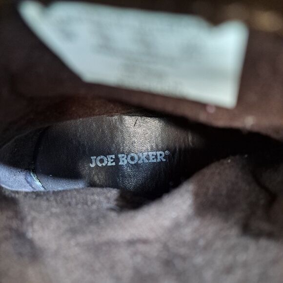 Joe Boxer Slouchy Boots. Brown Casual Pull On Boots With Buckle Women's Size 8 M - Picture 6 of 7